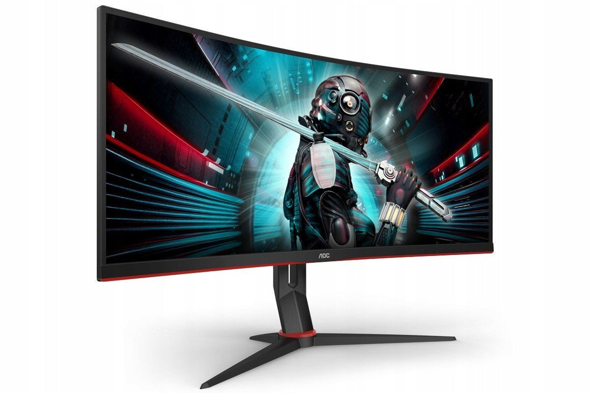 Lenktas monitorius AOC CU34G2X/BK 144Hz 3440x1440 (UWQHD)