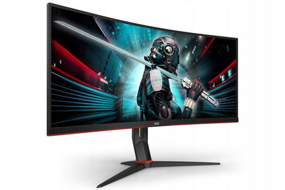 Lenktas monitorius AOC CU34G2X/BK 144Hz 3440x1440 (UWQHD)
