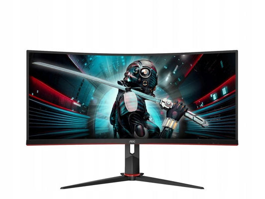 Lenktas monitorius AOC CU34G2X/BK 144Hz 3440x1440 (UWQHD)