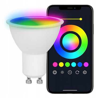 LED lemputė GU10 RGB 5W CCT WIFI programėlė tuya GALINGA SMART Išmani