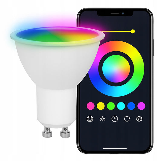 LED lemputė GU10 RGB 5W CCT WIFI programėlė tuya GALINGA SMART Išmani