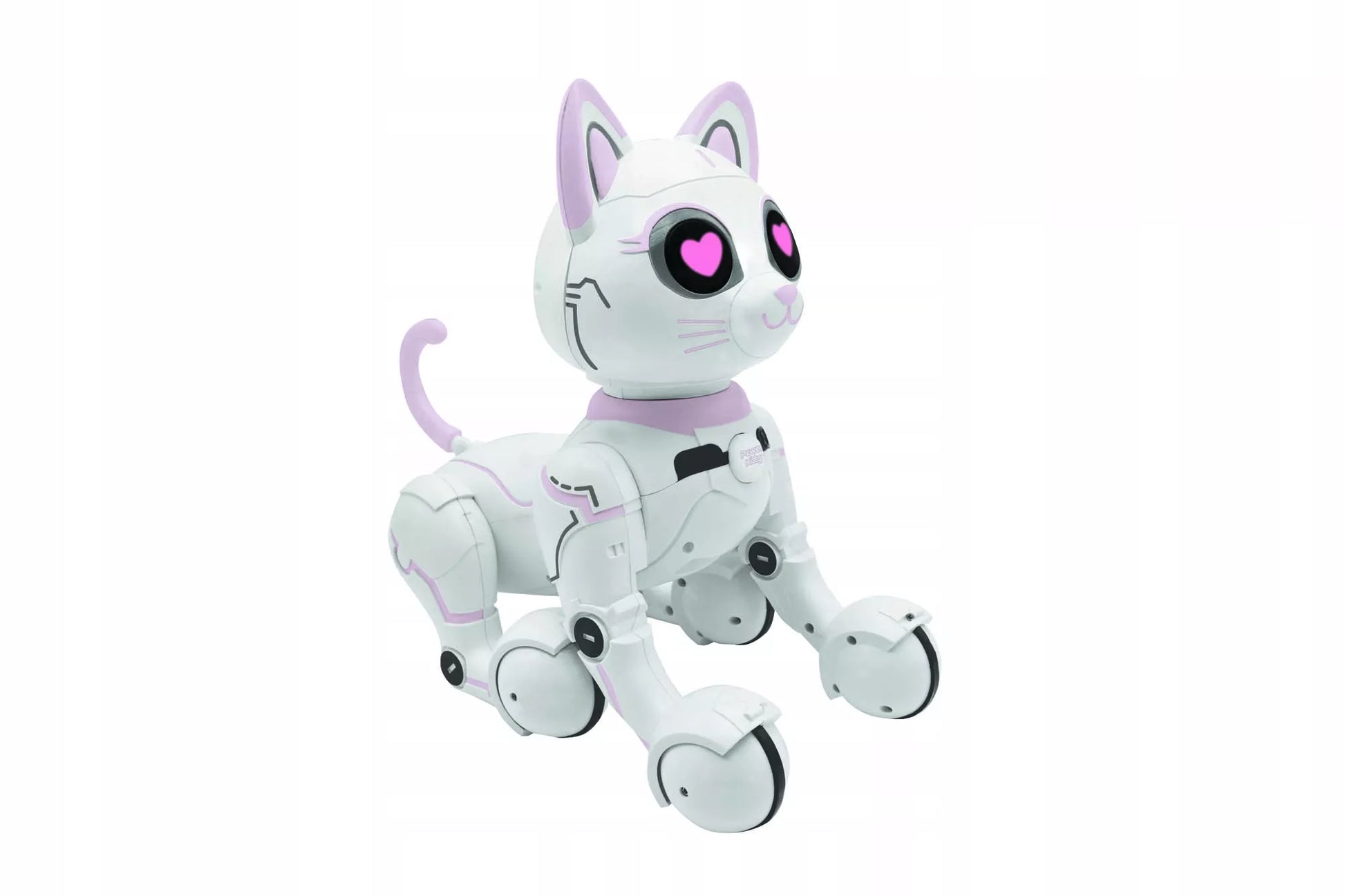 Valdomas nuotoliniu būdu robotas katė, programuojamas, išmanus, su šviesomis ir garsu