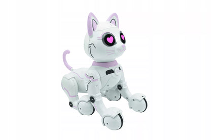 Valdomas nuotoliniu būdu robotas katė, programuojamas, išmanus, su šviesomis ir garsu