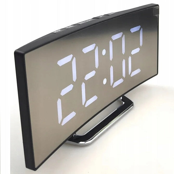 Elektroninis skaitmeninis LED laikrodis, elektroninis žadintuvas su termometru