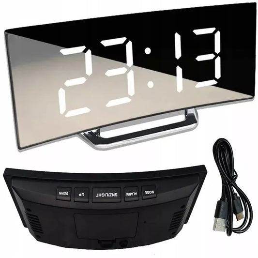 Elektroninis skaitmeninis LED laikrodis, elektroninis žadintuvas su termometru