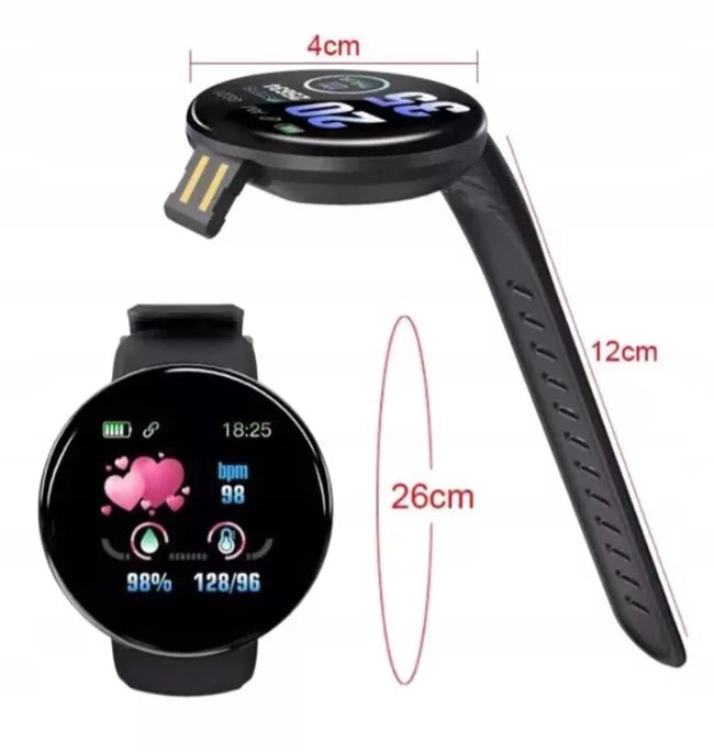 Moteriškas laikrodis / MK-Tech / SMARTWATCH / žingsniamatis / pulsometras / žalias