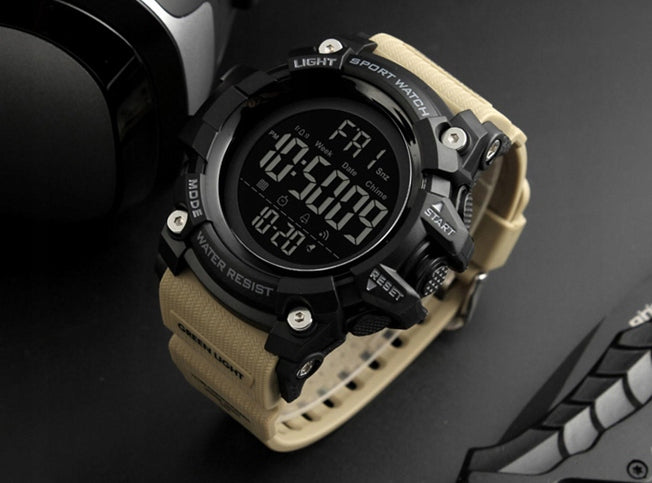 Vyriškas laikrodis SKMEI karinis elektroninis daugiafunkcis