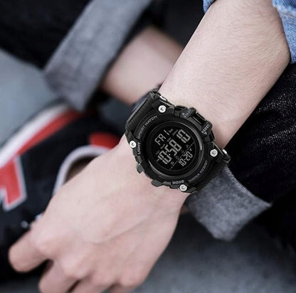 Vyriškas laikrodis SKMEI karinis elektroninis daugiafunkcis