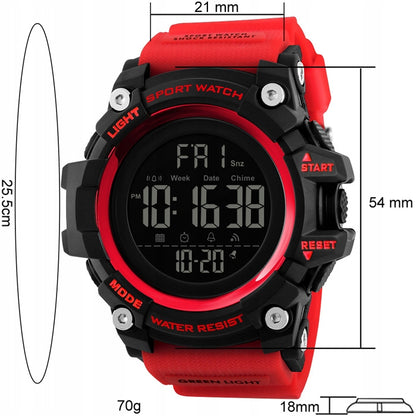 Vyriškas laikrodis SKMEI karinis elektroninis daugiafunkcis