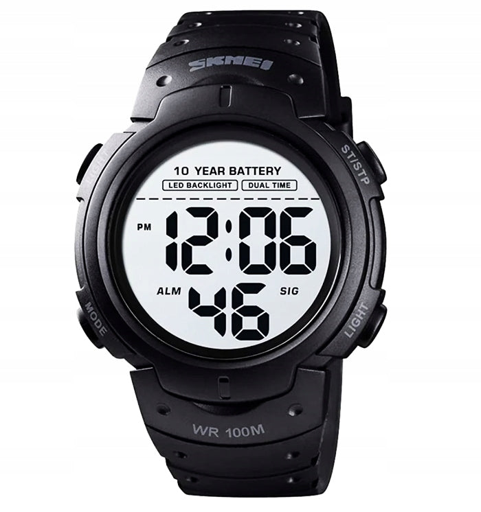 Vyriškas laikrodis / elektroninis / daugiafunkcis / armijos žalias / juodas