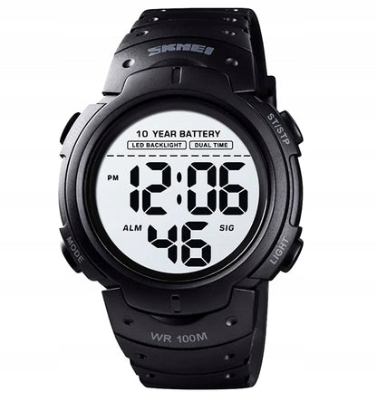 Vyriškas laikrodis / elektroninis / daugiafunkcis / armijos žalias / juodas