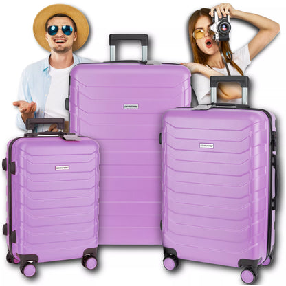 3 kelioninių lagaminų rinkinys 3in1 ABS bagažas lagaminas ant ratukų 94L+63L+40L