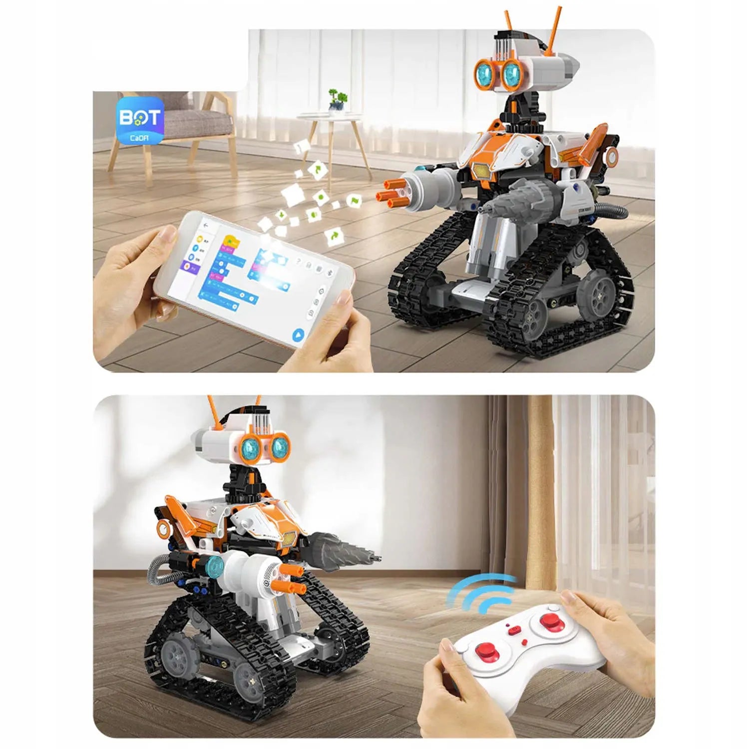 CaDA z.bot CODE ROBOT RC konstravimo rinkinys, 462 detalės