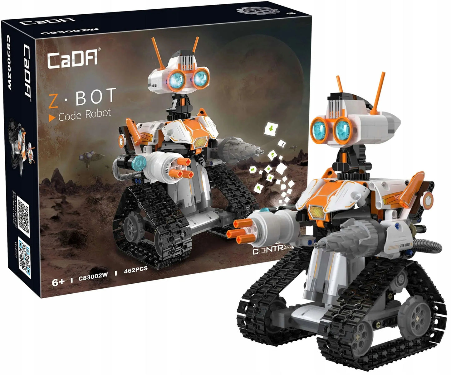 CaDA z.bot CODE ROBOT RC konstravimo rinkinys, 462 detalės