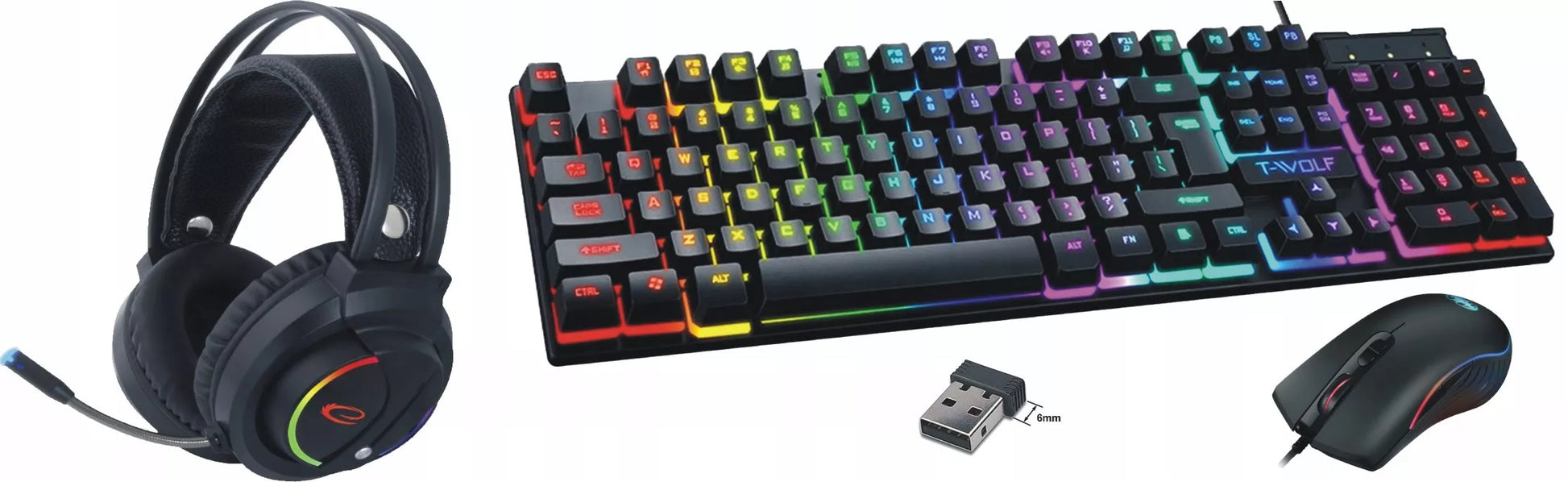 Kompiuterio rinkinys, skirtas žaidimams, su Ryzen 7|RTX5070|32GB|1000GB|27" LED|Win11