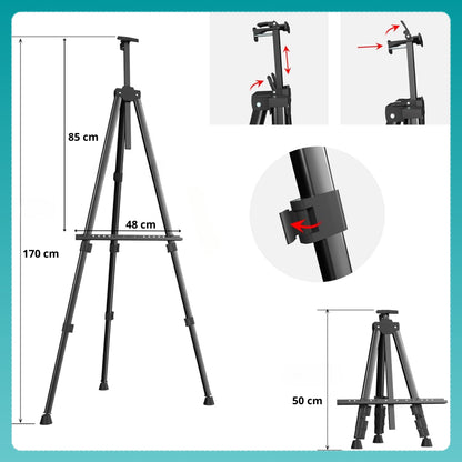 Meno tapybos rinkinys su molbertu, dažais, dovana vaikams
