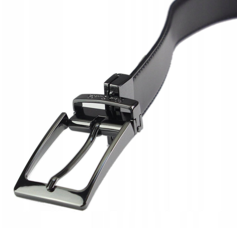 Vyriškas odinis rinkinys Pierre Cardin – odinis diržas ir piniginė. DOVANA.