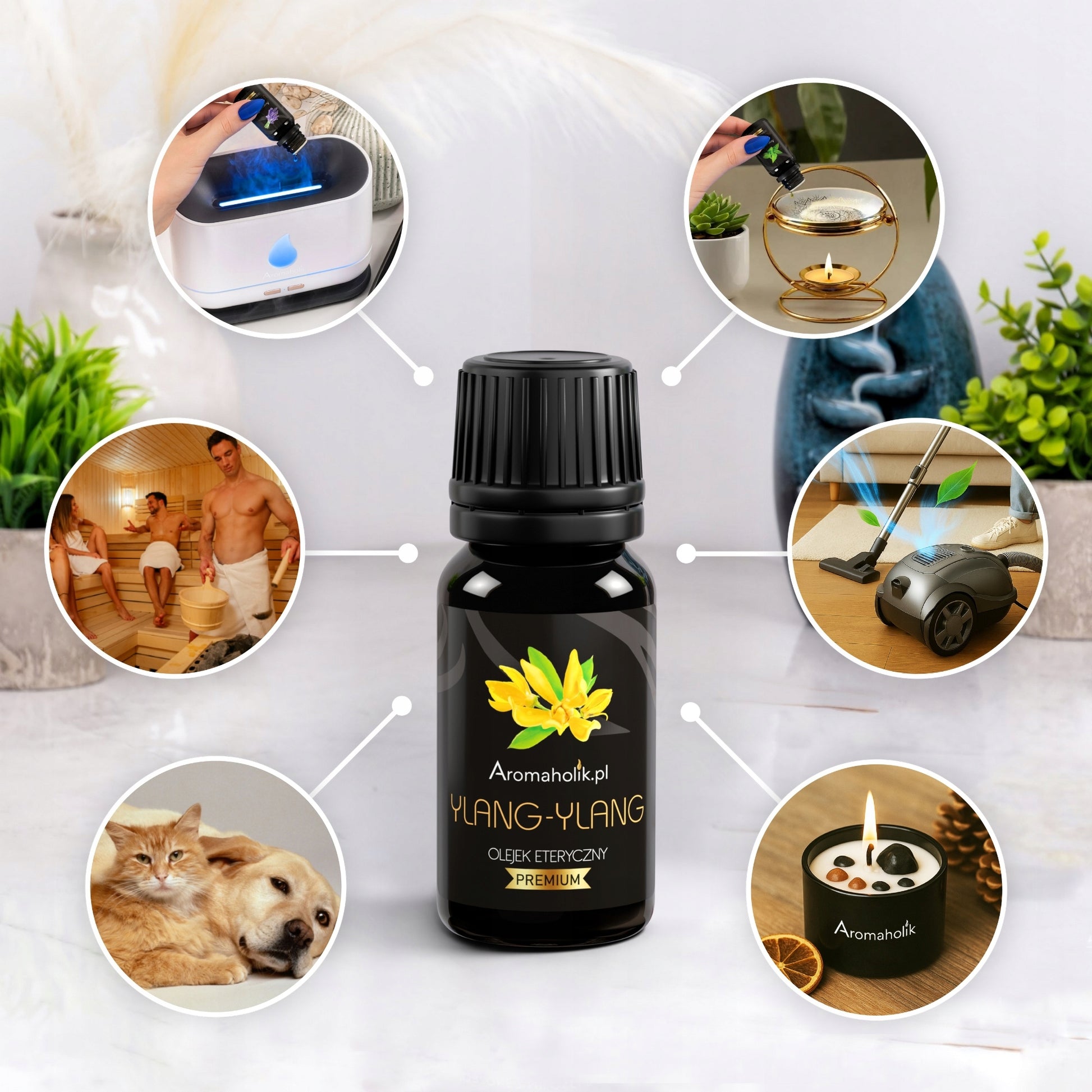 Natūralių aliejų rinkinys pirčiai 20 vnt. ALL