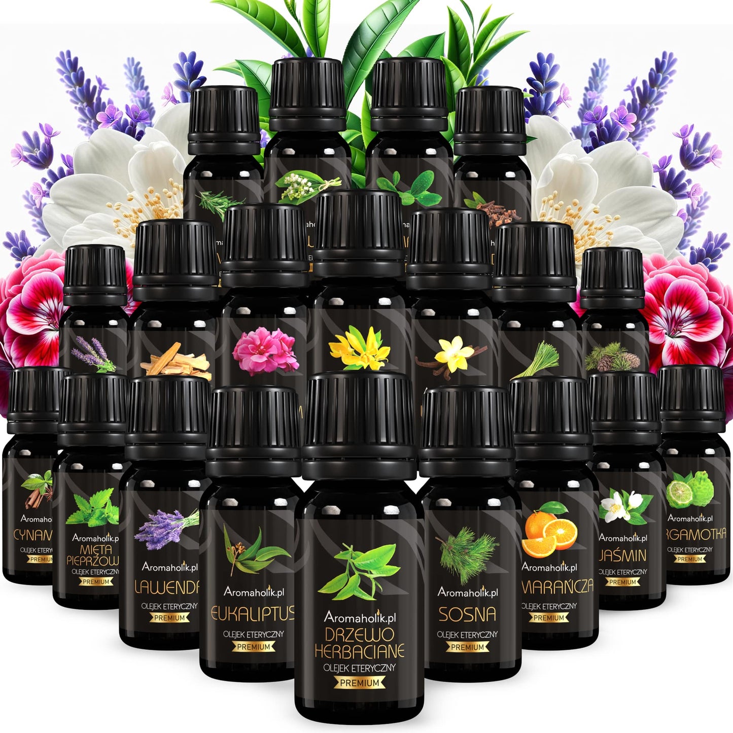 Natūralių aliejų rinkinys pirčiai 20 vnt. ALL