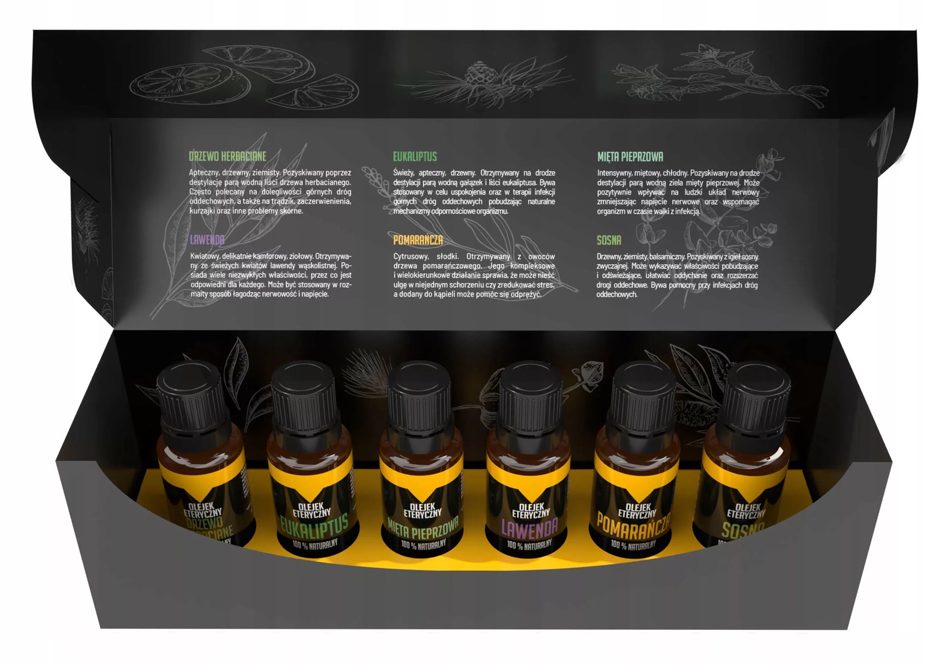 Eterinių Aliejų Rinkinys Pradžia Kelionė Dovana Aromaterapija 6x 10ml