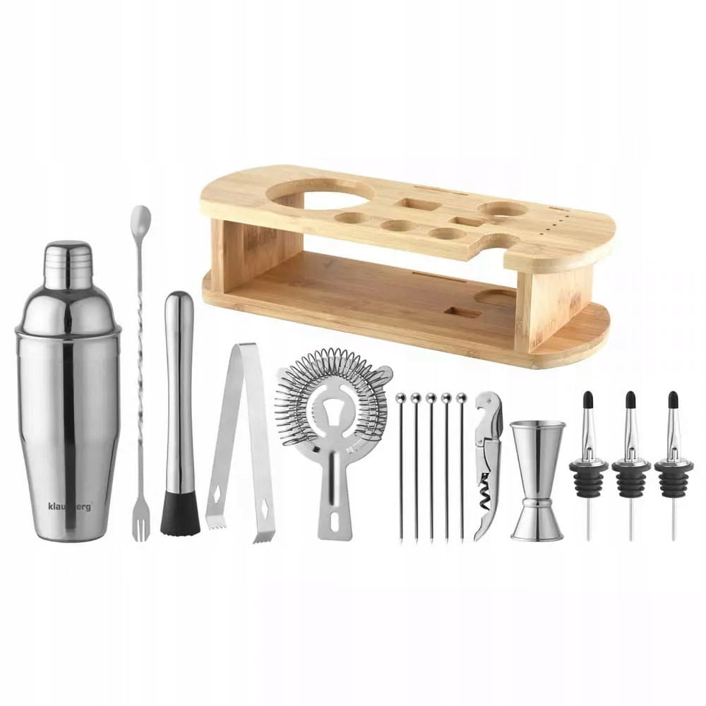 Barmeno Rinkinys Shaker, 16 Elementų, Sidabrinis