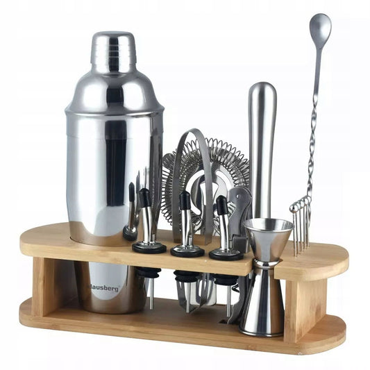 Barmeno Rinkinys Shaker, 16 Elementų, Sidabrinis