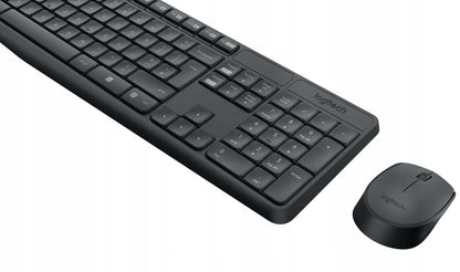 Belaidis rinkinys Logitech MK235 klaviatūra ir pelė, pilkas, biurui