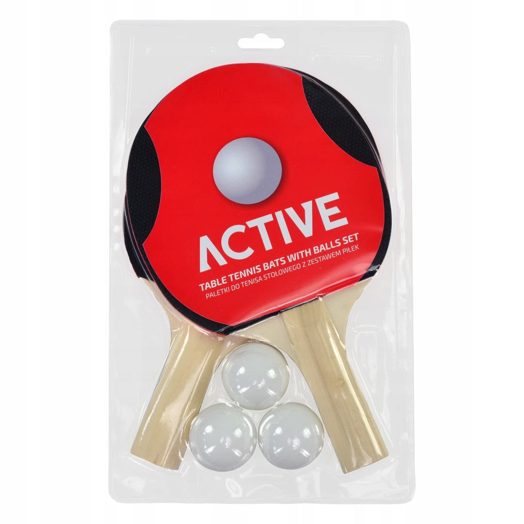 Stalo teniso (pingpongo) rinkinys - 2 raketės + 3 kamuoliukai