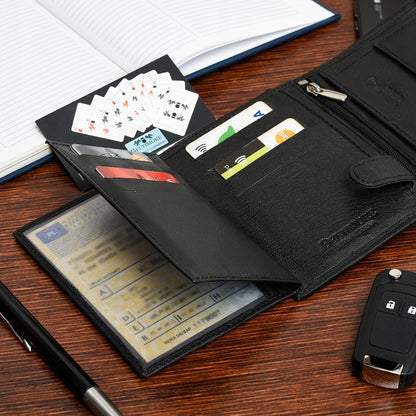 Vyriškas odinis piniginės ir diržo komplektas Beltimore