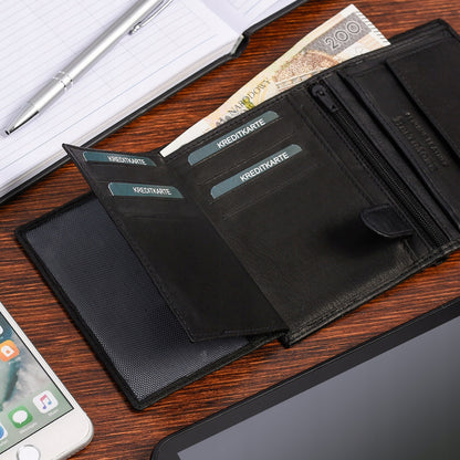 Vyriškas odinis piniginės ir diržo komplektas Beltimore