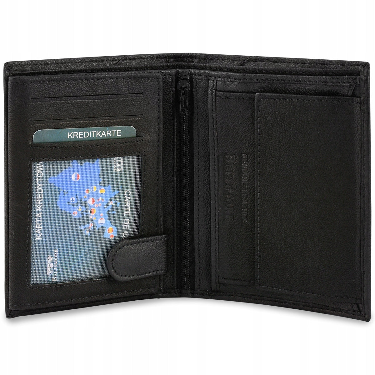 Vyriškas odinis piniginės ir diržo komplektas Beltimore