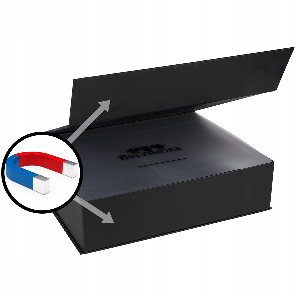 Dovanų rinkinys moteriškas odinis diržas, piniginė, dėžutė premium Beltimore