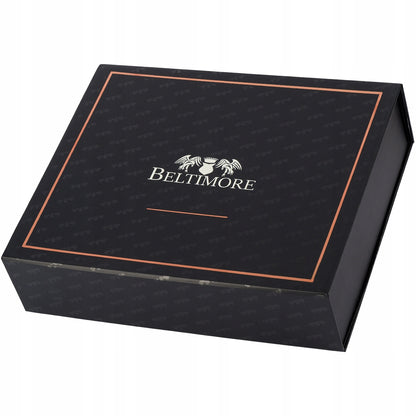 Dovanų rinkinys moteriškas odinis diržas, piniginė, dėžutė premium Beltimore