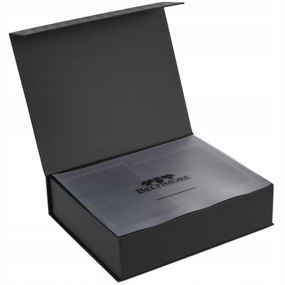 Dovanų rinkinys moteriškas odinis diržas, piniginė, dėžutė premium Beltimore