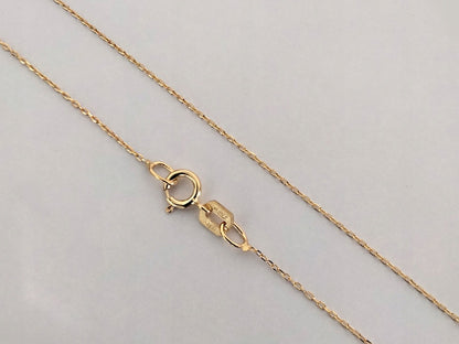 Klasikinė auksinė grandinėlė iš 585 prabos aukso, 45 cm, dovanai