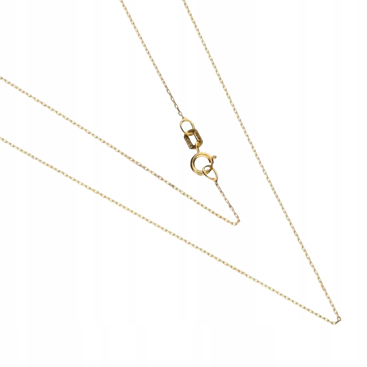 Klasikinė auksinė grandinėlė iš 585 prabos aukso, 45 cm, dovanai