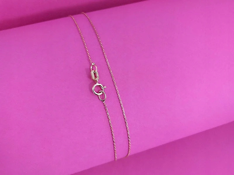 Subtili 585 prabos auksinė grandinėlė, 50 cm, klasikinė dovana