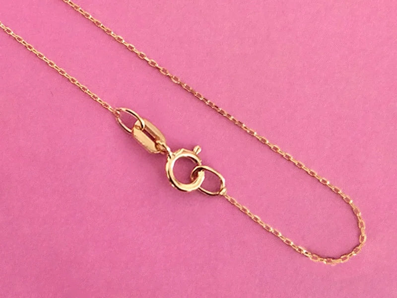 Subtili 585 prabos auksinė grandinėlė, 50 cm, klasikinė dovana