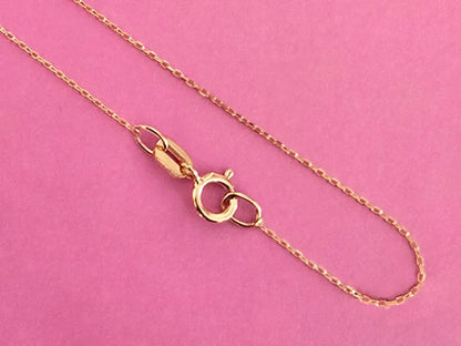 Subtili 585 prabos auksinė grandinėlė, 50 cm, klasikinė dovana