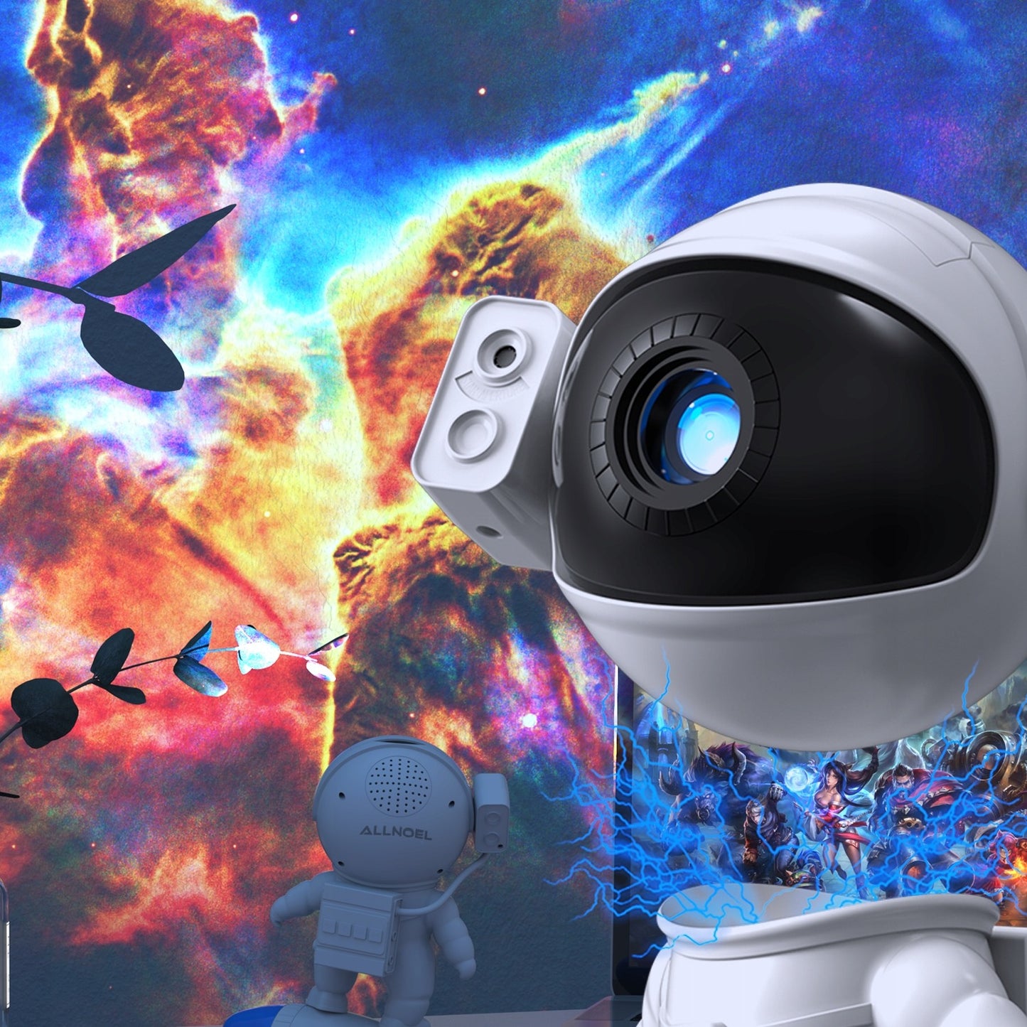 Žvaigždžių projektorius Astronautas (13 projekcijų)