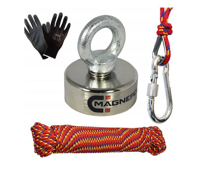 Žvejybinis neodimio magnetas (120kg) rinkinys su lagaminu