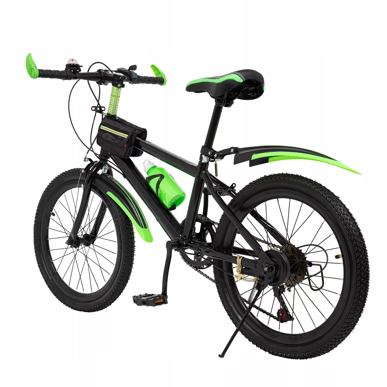 Vaikiškas kalnų dviratis MTB 20" berniukams ir mergaitėms, žalias