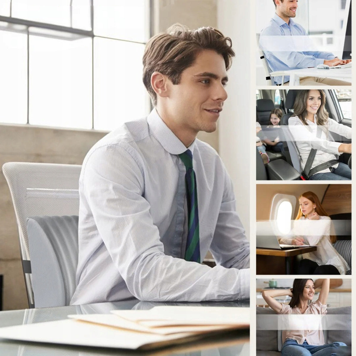 Elastingas kaklo ir nugaros masažuoklis-tempiklis