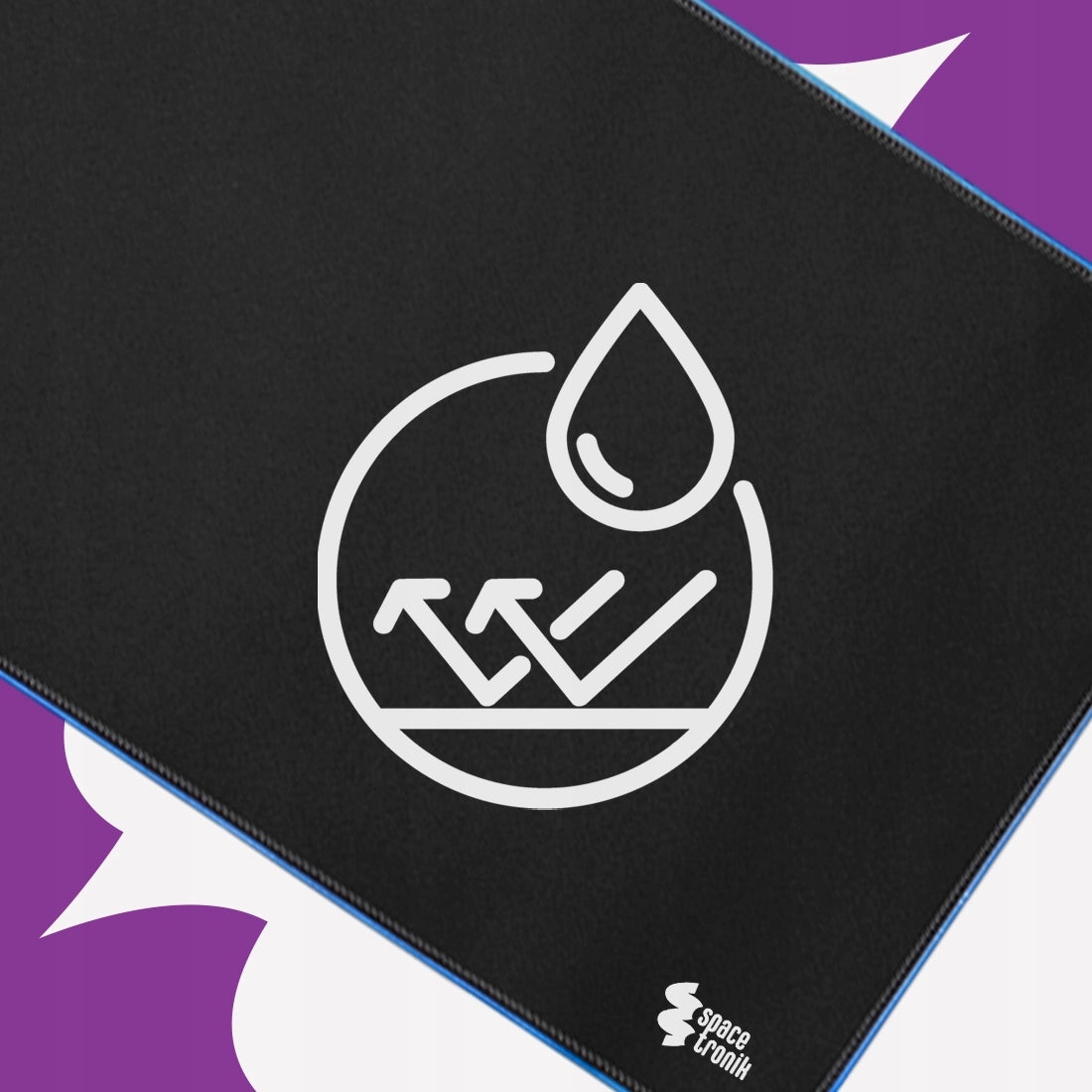 Šviečiantis RGB Žaidimų pelės kilimėlis XL 80x30 + QI įkroviklis