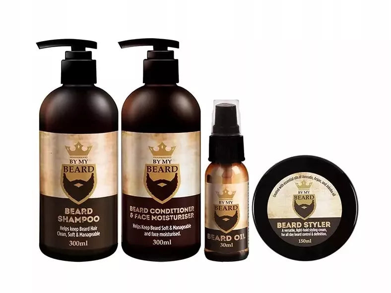 Profesionalus barzdos priežiūros rinkinys, dovana vyrams, kosmetikos krepšys