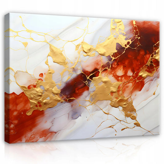 Abstraktus marmuro paveikslas ant drobės svetainei ir miegamajam, 120 × 80 cm