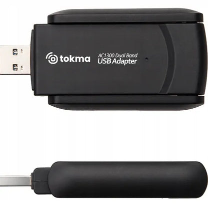 AC1300 belaidis USB Wi-Fi tinklo adapteris su antenomis 1300Mbps 5GHz WPA3