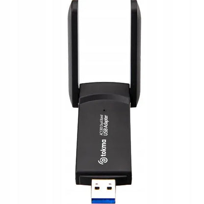 AC1300 belaidis USB Wi-Fi tinklo adapteris su antenomis 1300Mbps 5GHz WPA3