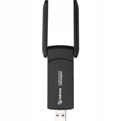 AC1300 belaidis USB Wi-Fi tinklo adapteris su antenomis 1300Mbps 5GHz WPA3