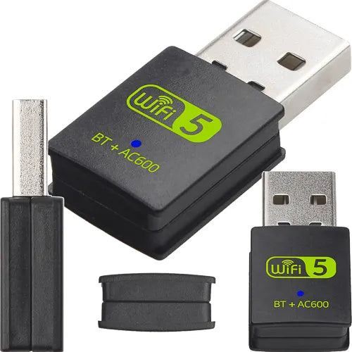 AC600 tinklo plokštė WiFi su Bluetooth 4.2 adapteriu 600mbps USB 5GHz